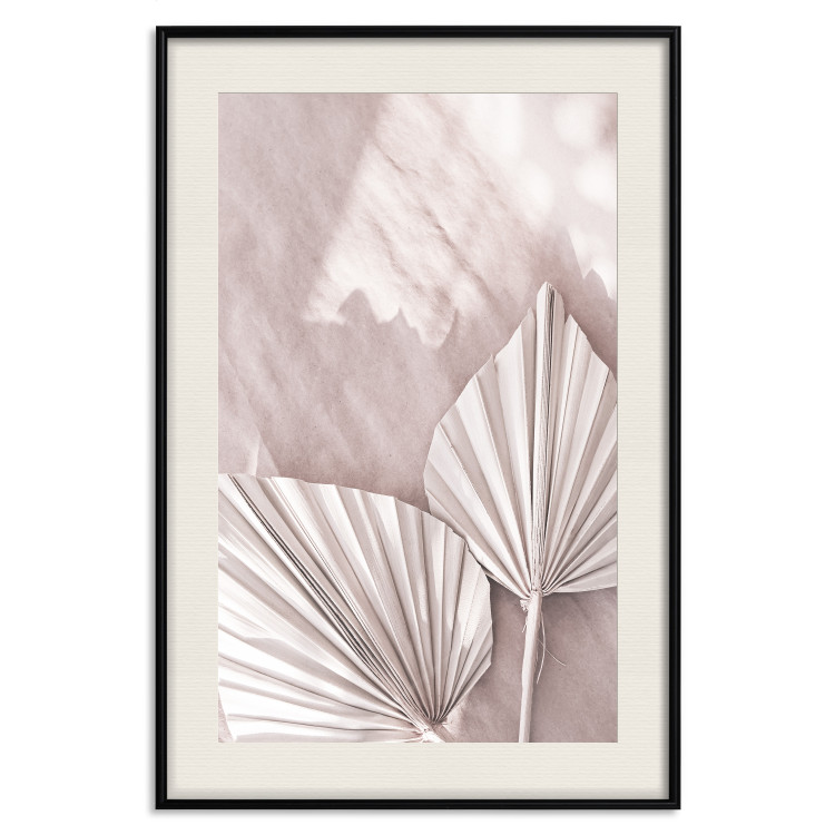 Wall Poster Hot Morning - a summer composition with white leaves in a scandi boho style 136535 additionalImage 11
