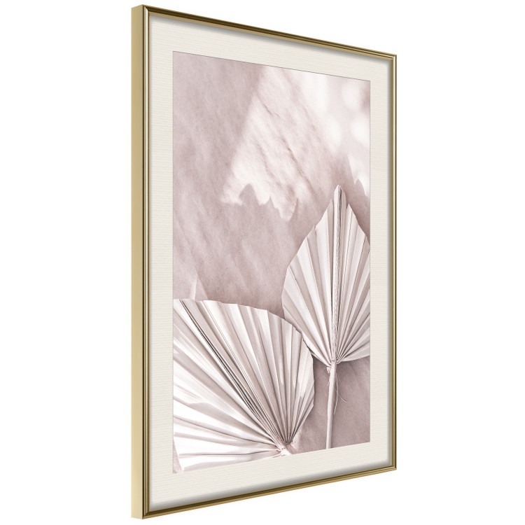 Wall Poster Hot Morning - a summer composition with white leaves in a scandi boho style 136535 additionalImage 2