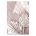 Wall Poster Hot Morning - a summer composition with white leaves in a scandi boho style 136535