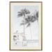 Wall Poster Surfer's Time - landscape of tropical trees and beach against the sea 137835 additionalThumb 20