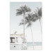 Wall Poster Surfer's Time - landscape of tropical trees and beach against the sea 137835