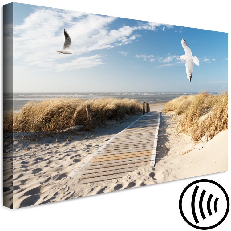 Canvas Beach and Seagulls (1-piece) Wide - summer sky and sea in the distance 143835 additionalImage 6