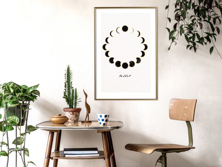Wall Poster Moon Phases - Minimalist Journey of a Celestial Body 146135 additionalImage 13