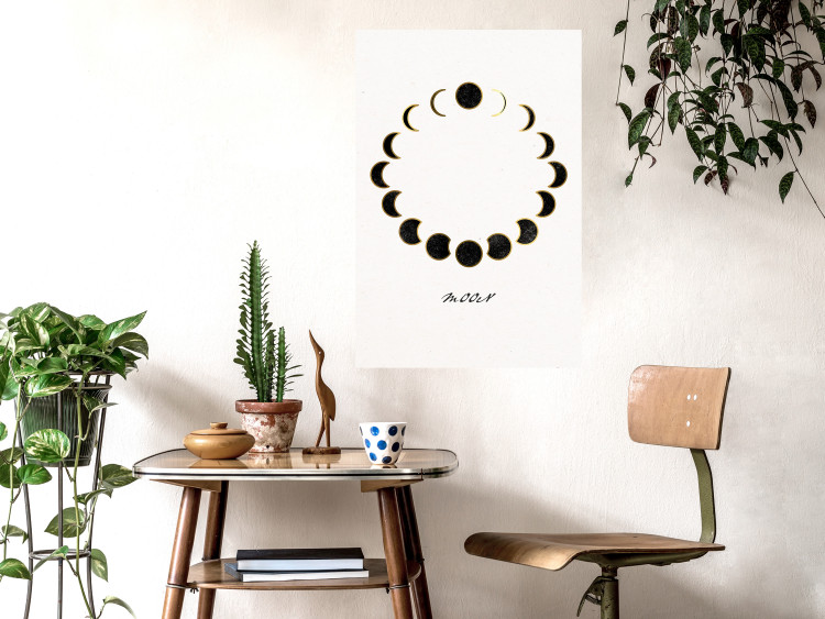 Wall Poster Moon Phases - Minimalist Journey of a Celestial Body 146135 additionalImage 12