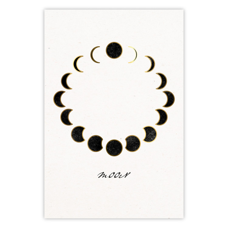 Wall Poster Moon Phases - Minimalist Journey of a Celestial Body 146135