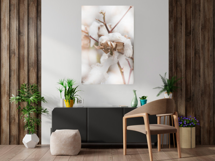Poster Cotton Twigs - Natural Plant Photo in the Style of a Boho 146435 additionalImage 11