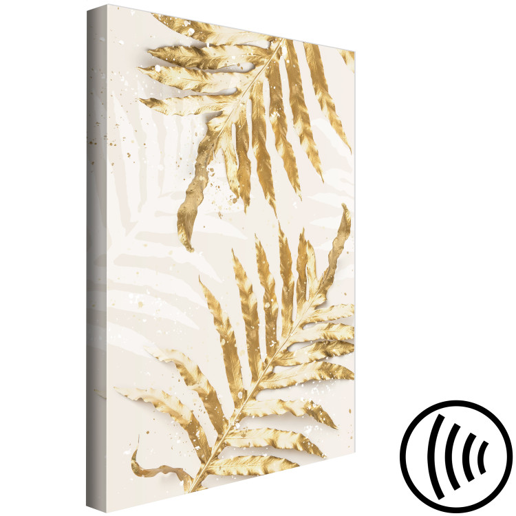 Canvas Print Golden Leaves - Elegant Plants With a Festive Atmosphere 148035 additionalImage 6