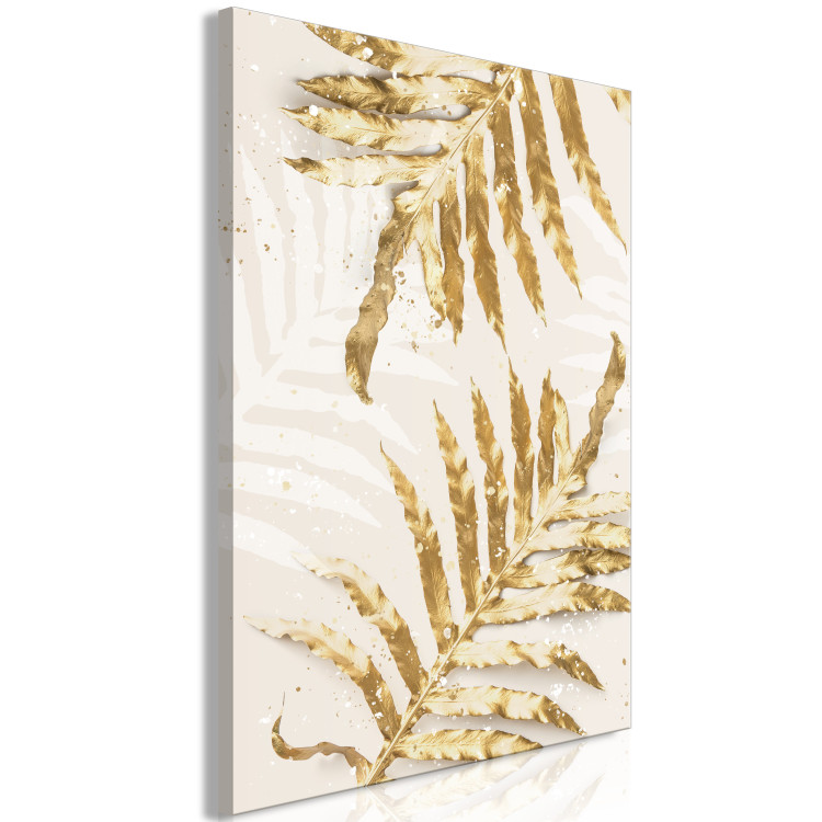Canvas Print Golden Leaves - Elegant Plants With a Festive Atmosphere 148035 additionalImage 2