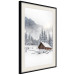 Wall Poster Winter Morning - Sunrise Landscape Over the Mountains, a Cottage and a Forest 148435 additionalThumb 12