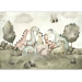 Wall Mural Dinosaurs for Children - Jurassic World in Pastel Colors 149235 additionalThumb 3
