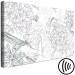 Canvas Print Black and White Sketch (1-piece) - flowers in shades of gray 149635 additionalThumb 6