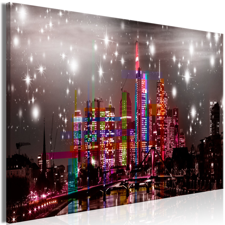 Large canvas print Skyscrapers in Fuchsia [Large Format] 150735 additionalImage 3
