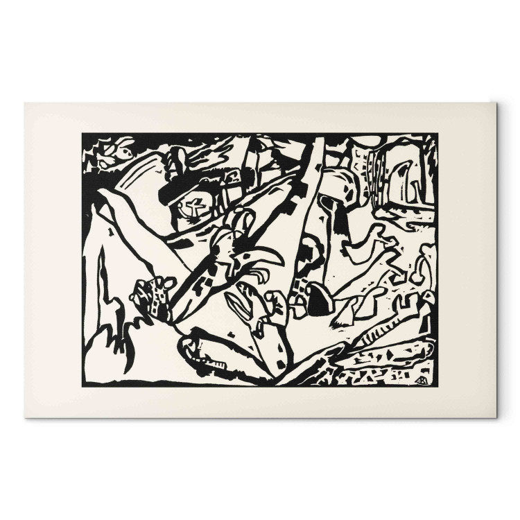 Reproduction Painting Composition II - A Monochromatic Composition by Kandinsky 151635