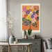 Canvas Print Bouquet of Flowers - Minimalist Composition on an Orange Background 159935 additionalThumb 11