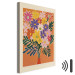 Canvas Print Bouquet of Flowers - Minimalist Composition on an Orange Background 159935 additionalThumb 8