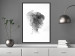 Wall Poster Open Mind - black and white abstraction with a woman's portrait and birds 116945 additionalThumb 6