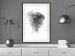 Wall Poster Open Mind - black and white abstraction with a woman's portrait and birds 116945 additionalThumb 22