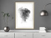 Wall Poster Open Mind - black and white abstraction with a woman's portrait and birds 116945 additionalThumb 21