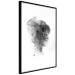 Wall Poster Open Mind - black and white abstraction with a woman's portrait and birds 116945 additionalThumb 11