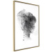 Wall Poster Open Mind - black and white abstraction with a woman's portrait and birds 116945 additionalThumb 12