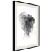 Wall Poster Open Mind - black and white abstraction with a woman's portrait and birds 116945 additionalThumb 3