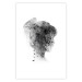 Wall Poster Open Mind - black and white abstraction with a woman's portrait and birds 116945 additionalThumb 19