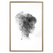 Wall Poster Open Mind - black and white abstraction with a woman's portrait and birds 116945 additionalThumb 14