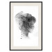 Wall Poster Open Mind - black and white abstraction with a woman's portrait and birds 116945 additionalThumb 18