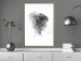 Wall Poster Open Mind - black and white abstraction with a woman's portrait and birds 116945 additionalThumb 13