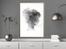 Wall Poster Open Mind - black and white abstraction with a woman's portrait and birds 116945 additionalThumb 7