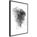 Wall Poster Open Mind - black and white abstraction with a woman's portrait and birds 116945 additionalThumb 12