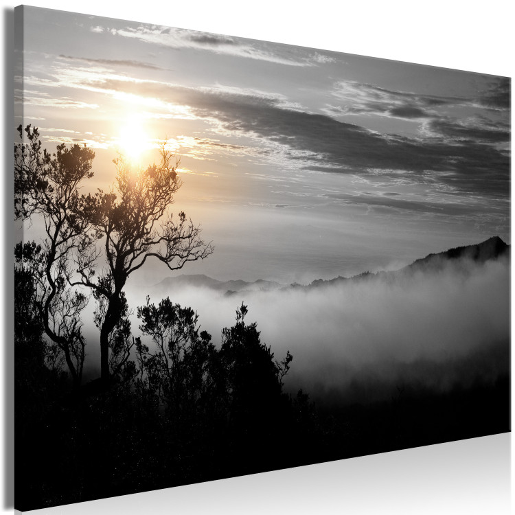 Canvas Art Print Misty Morning (1-part) - Landscape of Cloudy Sunrise 117245 additionalImage 2