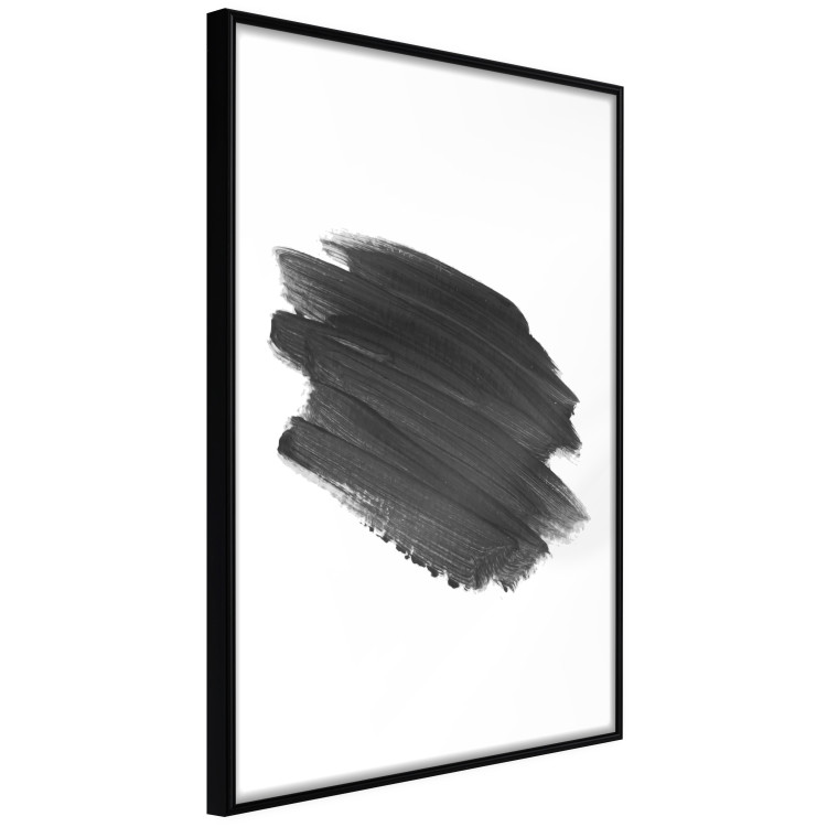 Wall Poster Black Paint - simple black and white composition with a watercolor splash 117345 additionalImage 10