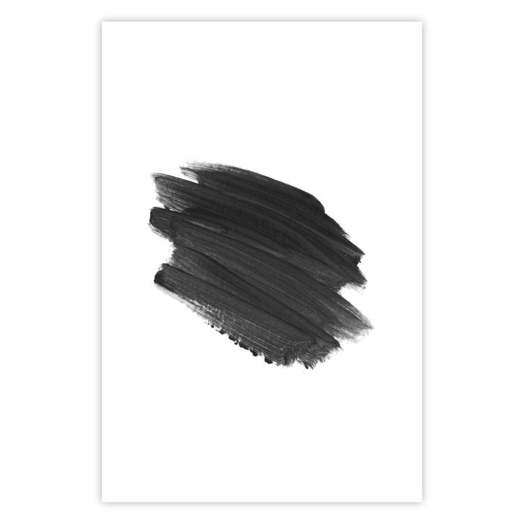 Wall Poster Black Paint - simple black and white composition with a watercolor splash 117345 additionalImage 19