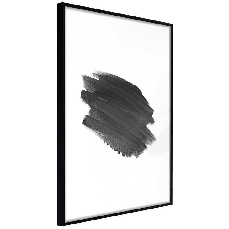 Wall Poster Black Paint - simple black and white composition with a watercolor splash 117345 additionalImage 11