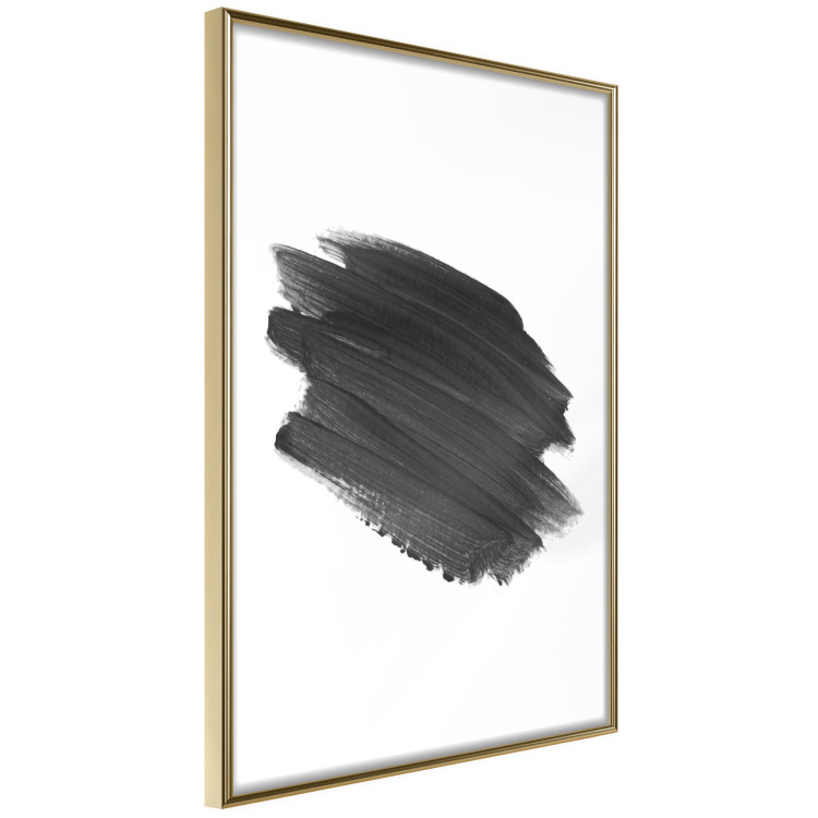 Wall Poster Black Paint - simple black and white composition with a watercolor splash 117345 additionalImage 12