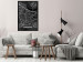 Wall Poster Dark Map of Amsterdam - black and white composition with simple inscriptions 118145 additionalThumb 6