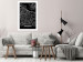 Wall Poster Dark Map of Amsterdam - black and white composition with simple inscriptions 118145 additionalThumb 5