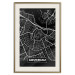 Wall Poster Dark Map of Amsterdam - black and white composition with simple inscriptions 118145 additionalThumb 20