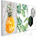 Canvas Art Print Symbols of the tropics - a triptych of tropical nature and marble 118445 additionalThumb 2