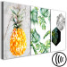 Canvas Art Print Symbols of the tropics - a triptych of tropical nature and marble 118445 additionalThumb 6