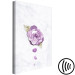 Canvas Print Watercolor rose - a purple plant on a light marble background 118545 additionalThumb 6