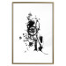 Poster Naughty Thoughts - black patterns in an abstract motif on a white background 122745 additionalThumb 20