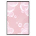 Poster Subtle Breeze - shiny soap bubbles flying on a pink background 122945 additionalThumb 18