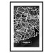 Wall Poster Negative Map: Porto - black and white city map in Portugal 123045 additionalThumb 17