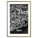 Wall Poster Negative Map: Porto - black and white city map in Portugal 123045 additionalThumb 16