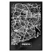Wall Poster Negative Map: Porto - black and white city map in Portugal 123045 additionalThumb 24