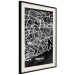 Wall Poster Negative Map: Porto - black and white city map in Portugal 123045 additionalThumb 3