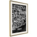 Wall Poster Negative Map: Porto - black and white city map in Portugal 123045 additionalThumb 2