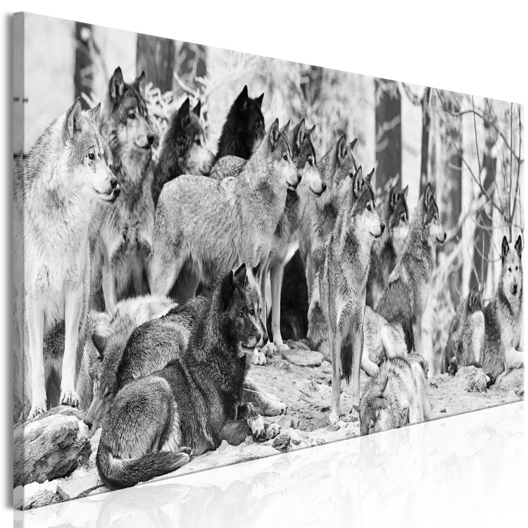 Canvas Wolf Pack (1 Part) Narrow 125345 additionalImage 2